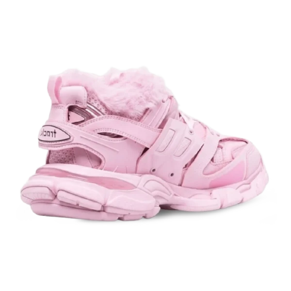 ⁦Balenciaga Track Faux Fur Sneaker Pink⁩ – תמונה ⁦3⁩