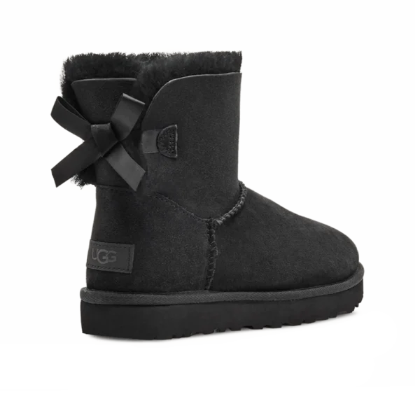 ⁦UGG Mini Bailey Bow II Boot Black⁩ – תמונה ⁦3⁩
