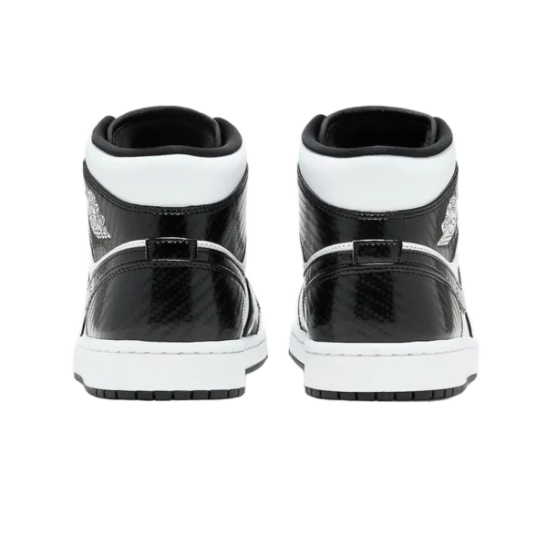 ⁦Air Jordan 1 Mid SE Black White⁩ – תמונה ⁦3⁩