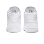 ⁦Air Jordan 1 Mid Triple White⁩ – תמונה ⁦3⁩