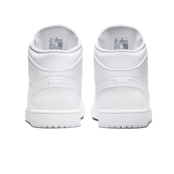 ⁦Air Jordan 1 Mid Triple White⁩ – תמונה ⁦3⁩