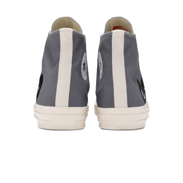 ⁦Converse Chuck 70 High x Comme des Garçons PLAY Steel Gray⁩ – תמונה ⁦3⁩
