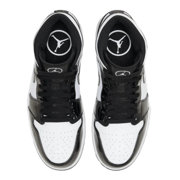 ⁦Air Jordan 1 Mid SE Black White⁩ – תמונה ⁦4⁩