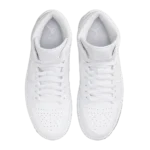 ⁦Air Jordan 1 Mid Triple White⁩ – תמונה ⁦4⁩
