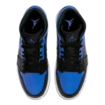 ⁦Air Jordan 1 Mid Hyper Royal Black⁩ – תמונה ⁦4⁩