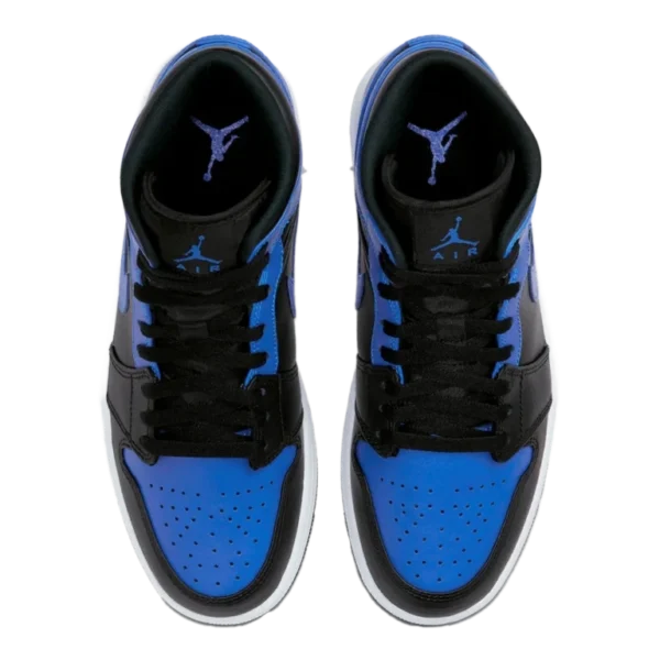 ⁦Air Jordan 1 Mid Hyper Royal Black⁩ – תמונה ⁦4⁩