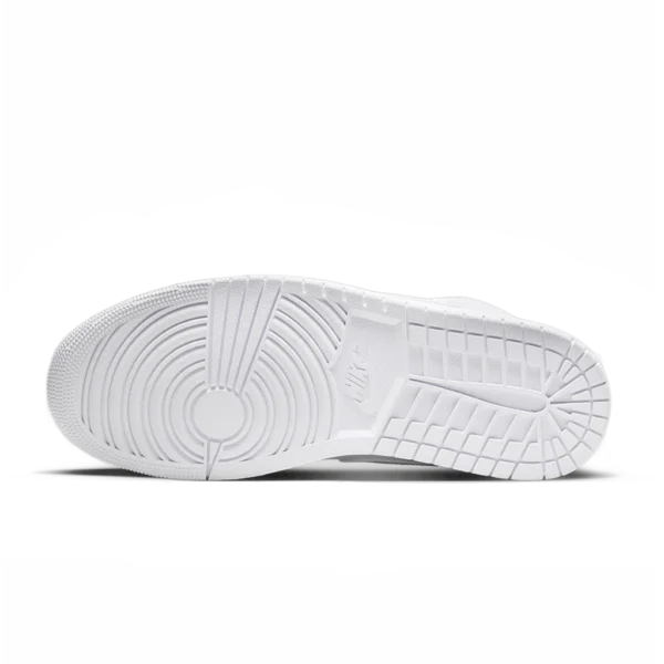 ⁦Air Jordan 1 Mid Triple White⁩ – תמונה ⁦5⁩
