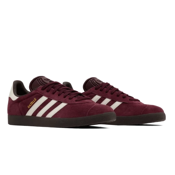 ⁦Adidas Gazelle Maroon Chalk White Gum⁩ – תמונה ⁦2⁩