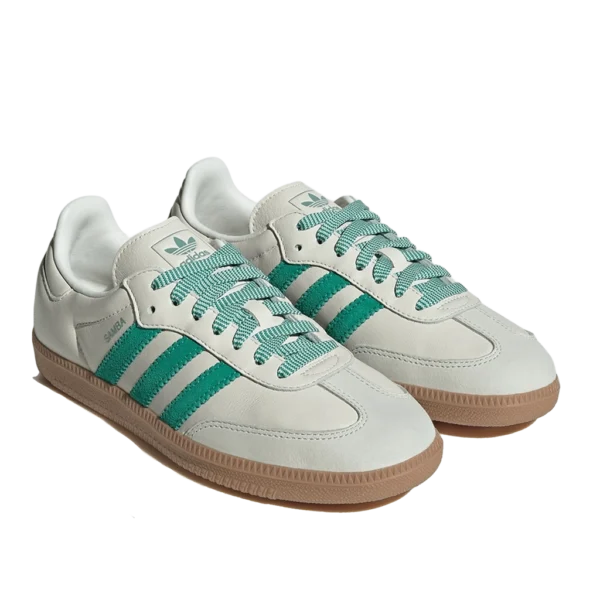 ⁦Adidas Samba OG Off White Court Green Hazy Green⁩ – תמונה ⁦2⁩