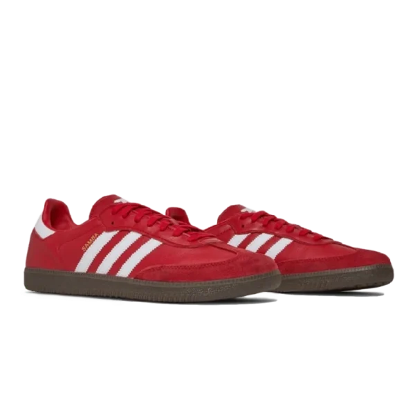 ⁦Adidas Samba x Arsenal FC Team Red White Gum⁩ – תמונה ⁦2⁩