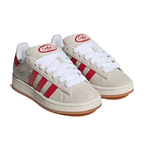 ⁦Adidas Campus 00s Crystal White Better Scarlet⁩ – תמונה ⁦2⁩