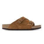 Birkenstock Zurich Suede Leather Soft Footbed Brown Mink