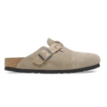 Birkenstock Boston Braided Suede Leather Taupe