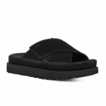 ⁦UGG Goldenstar Cross Slide Black⁩ – תמונה ⁦2⁩