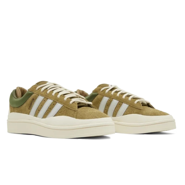 ⁦Adidas Campus x Bad Bunny Light Moss Blue Tint Cream White⁩ – תמונה ⁦2⁩