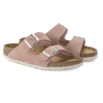 ⁦Birkenstock Arizona Soft Footbed Suede Leather Pink Clay⁩ – תמונה ⁦2⁩