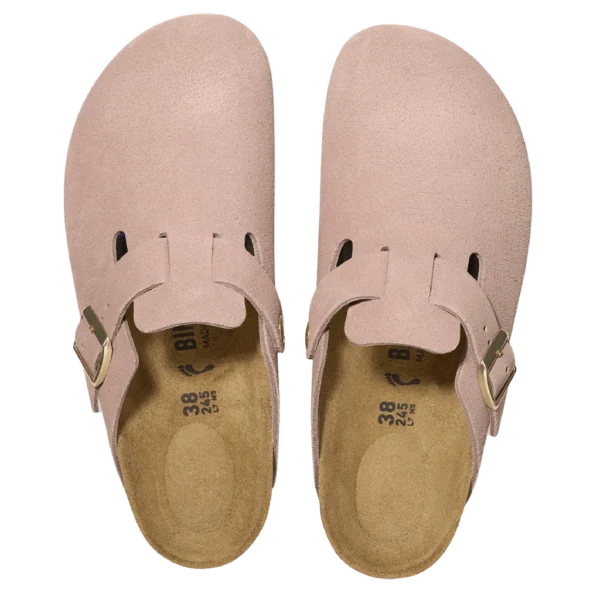 ⁦Birkenstock Boston Suede Leather Light Rose⁩ – תמונה ⁦3⁩
