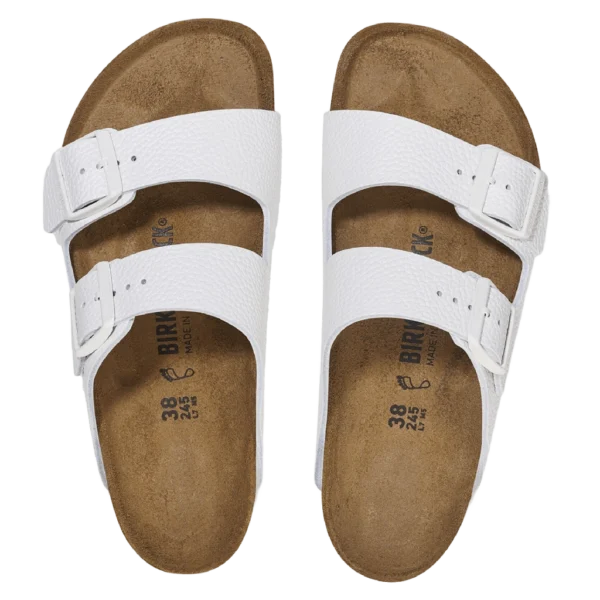 ⁦Birkenstock Arizona Natural Leather White⁩ – תמונה ⁦3⁩