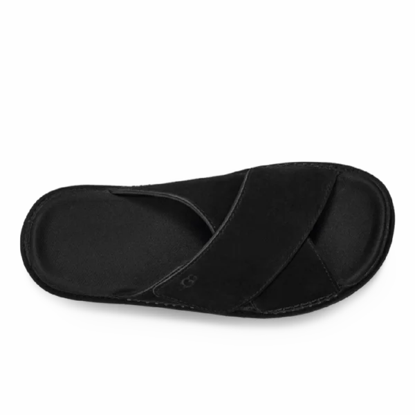 ⁦UGG Goldenstar Cross Slide Black⁩ – תמונה ⁦4⁩