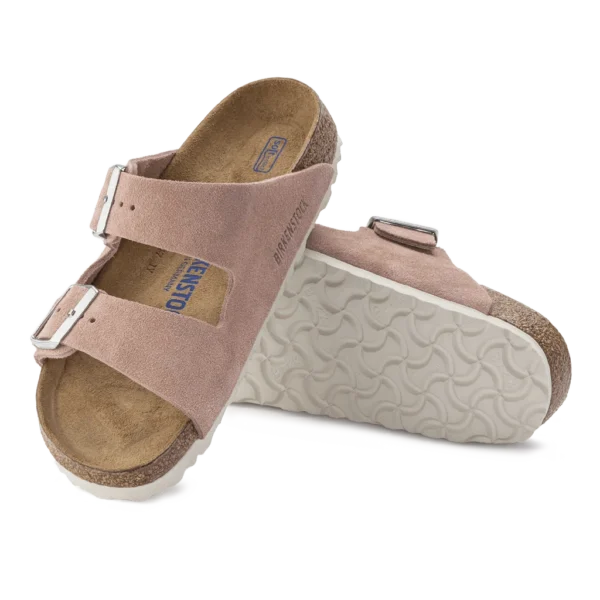 ⁦Birkenstock Arizona Soft Footbed Suede Leather Pink Clay⁩ – תמונה ⁦4⁩
