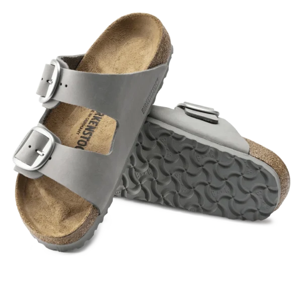 ⁦Birkenstock Arizona Big Buckle Nubuck Leather Dove Gray⁩ – תמונה ⁦4⁩