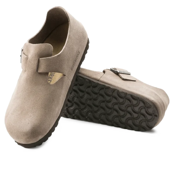 ⁦Birkenstock London Suede Leather Taupe⁩ – תמונה ⁦4⁩