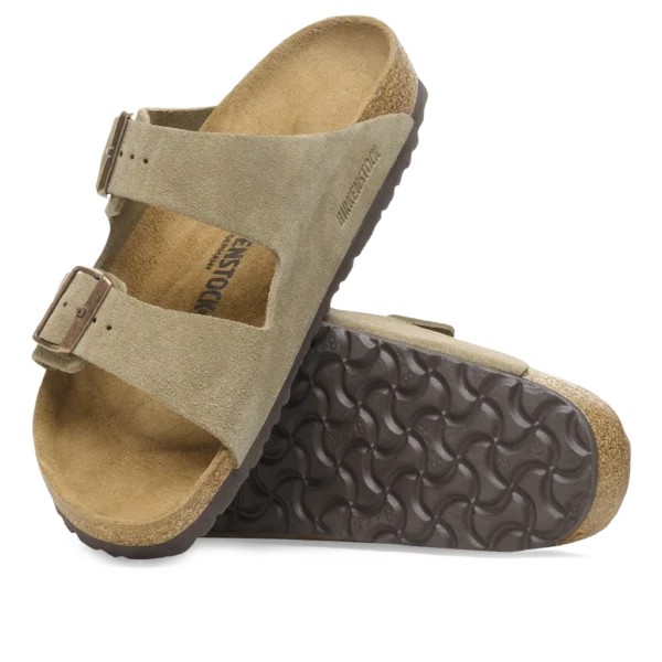 ⁦Birkenstock Arizona Suede Leather Taupe⁩ – תמונה ⁦4⁩