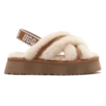 UGG Disco Cross Slide Chestnut