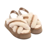 ⁦UGG Disco Cross Slide Chestnut⁩ – תמונה ⁦2⁩