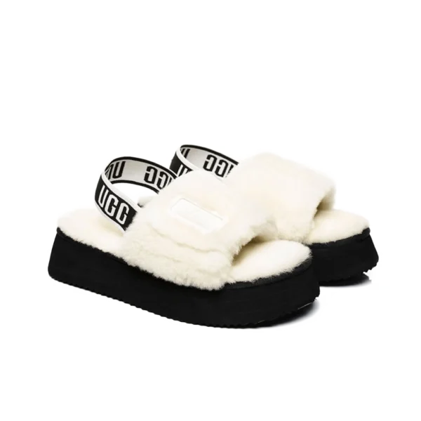 ⁦UGG Poppy Slide White⁩ – תמונה ⁦2⁩