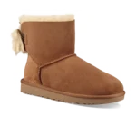 ⁦UGG Fluff Bow Mini Fleece-Lined Chestnut⁩ – תמונה ⁦2⁩