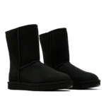 ⁦UGG Classic Short II Black⁩ – תמונה ⁦2⁩