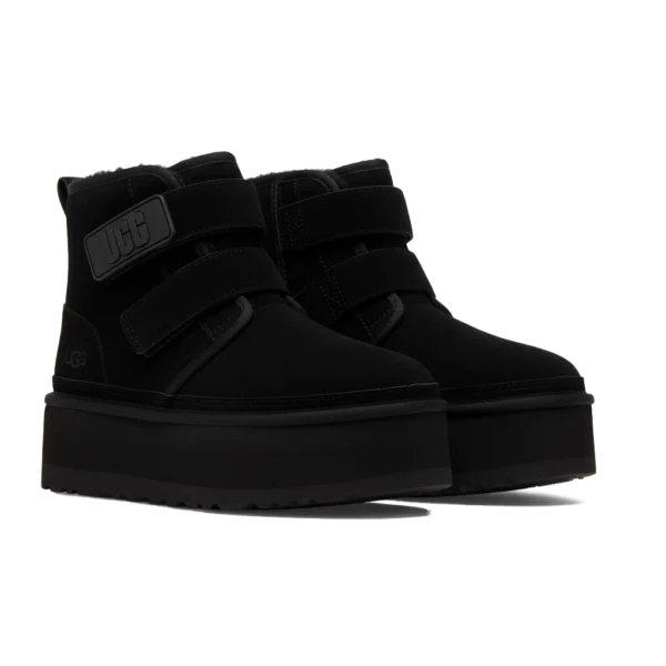 ⁦UGG Neumel Platform double-strap Black⁩ – תמונה ⁦2⁩