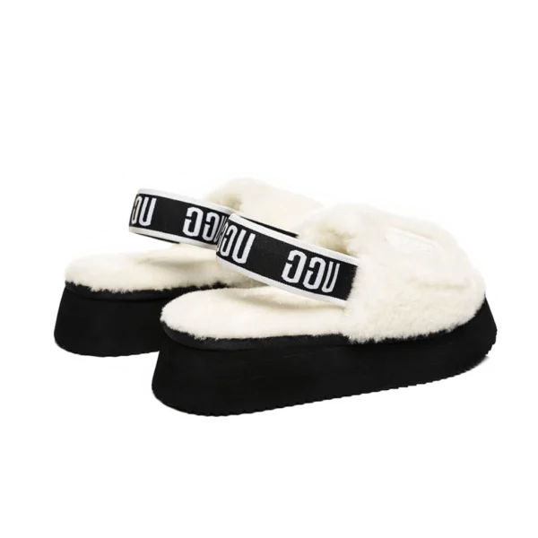 ⁦UGG Poppy Slide White⁩ – תמונה ⁦3⁩