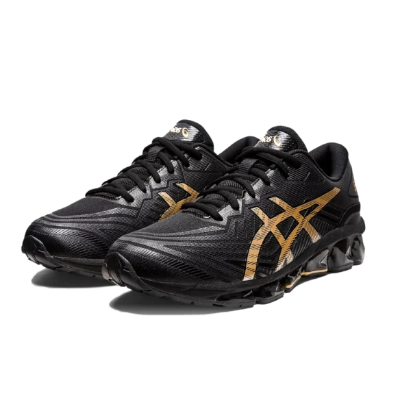⁦ASICS Gel-Quantum 360 VII Black & Pure Gold⁩ – תמונה ⁦2⁩