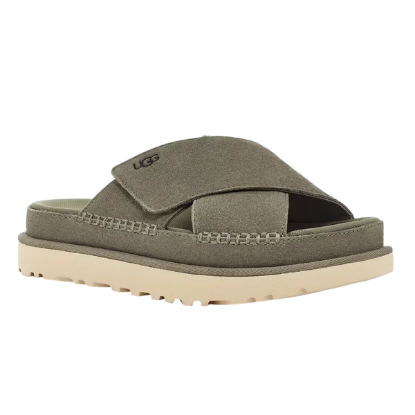 ⁦UGG Goldenstar Cross Slide Moss Green⁩ – תמונה ⁦2⁩