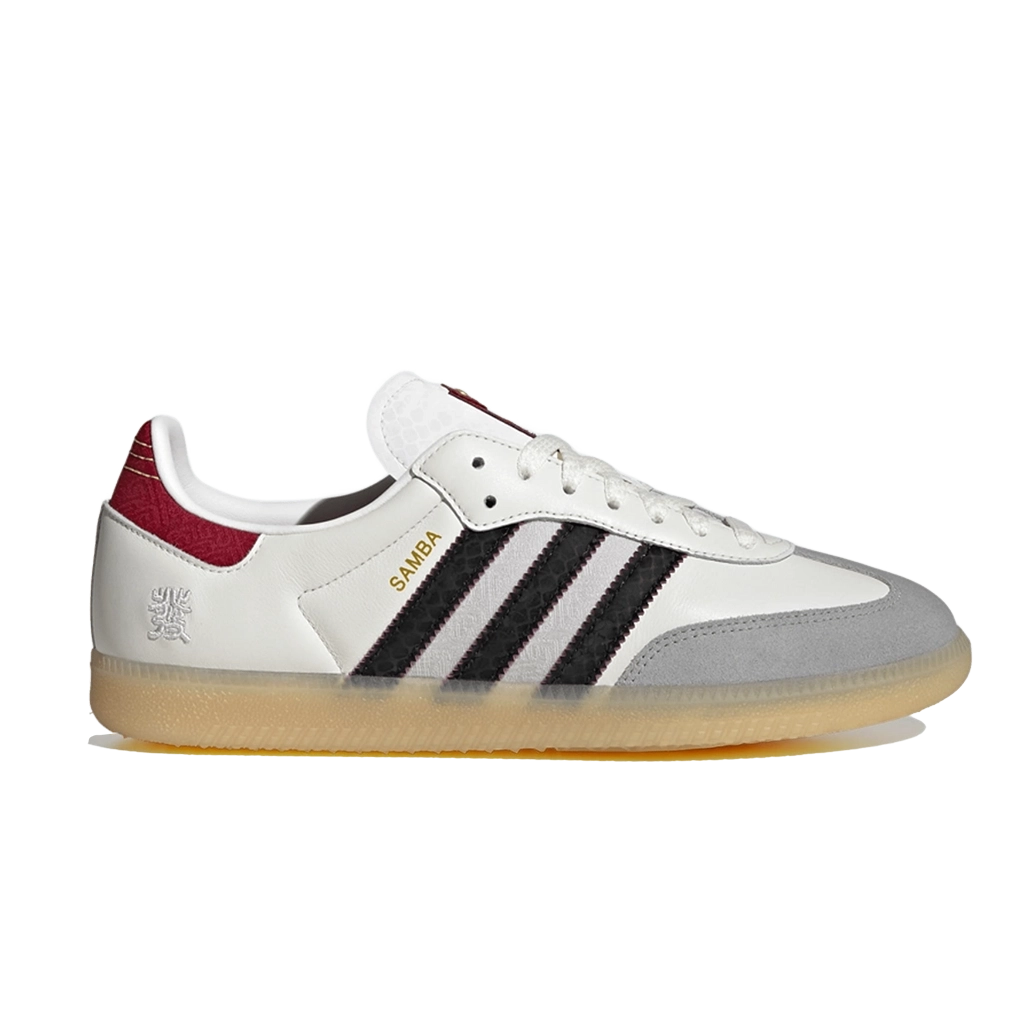 1 Adidas Samba OG Cloud White Core Black Active Maroon – תמונה 1