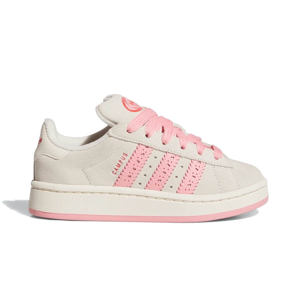 1 Adidas Campus Cream White Semi Pink Spark Bright Red – תמונה 1