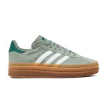 Adidas Gazelle Bold Silver Green Cloud White Collegiate Green