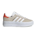 Adidas Gazelle Bold Wonder Beige Cloud White Collegiate Orange
