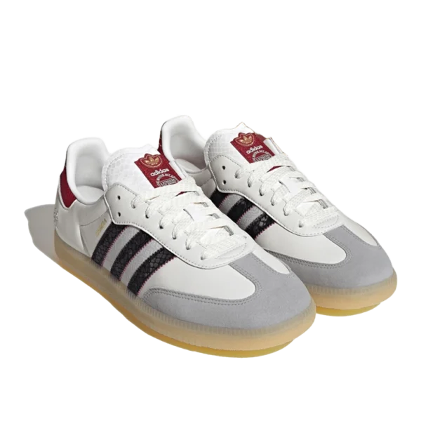 ⁦Adidas Samba OG Cloud White Core Black Active Maroon⁩ – תמונה ⁦2⁩
