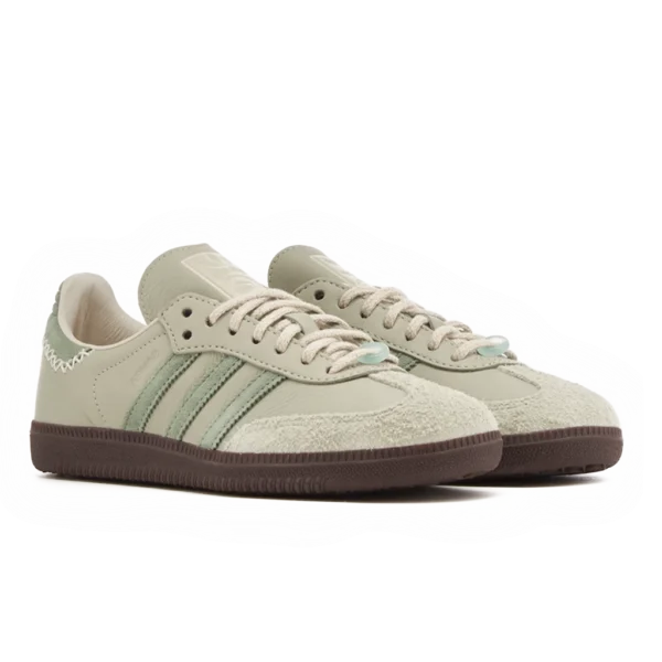 ⁦Adidas Samba OG x Maha Halo Green Silver Green Off White⁩ – תמונה ⁦2⁩