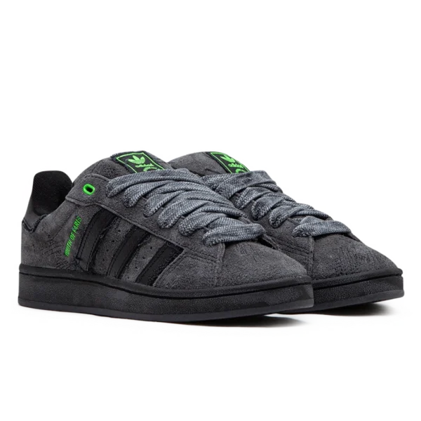 ⁦Adidas Campus x Youth of Paris Carbon Solar Green Core Black⁩ – תמונה ⁦2⁩