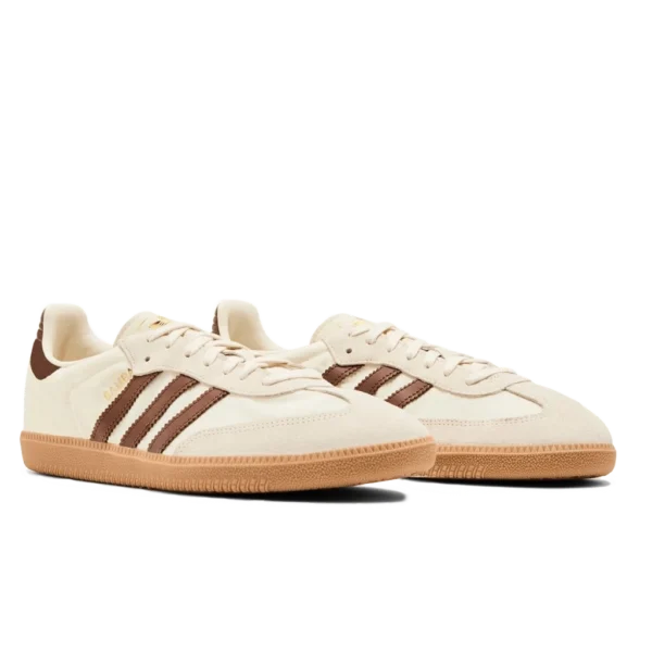⁦Adidas Samba OG Cream White Preloved Brown Wonder White⁩ – תמונה ⁦2⁩