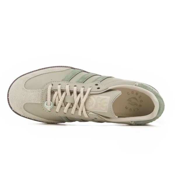 ⁦Adidas Samba OG x Maha Halo Green Silver Green Off White⁩ – תמונה ⁦3⁩