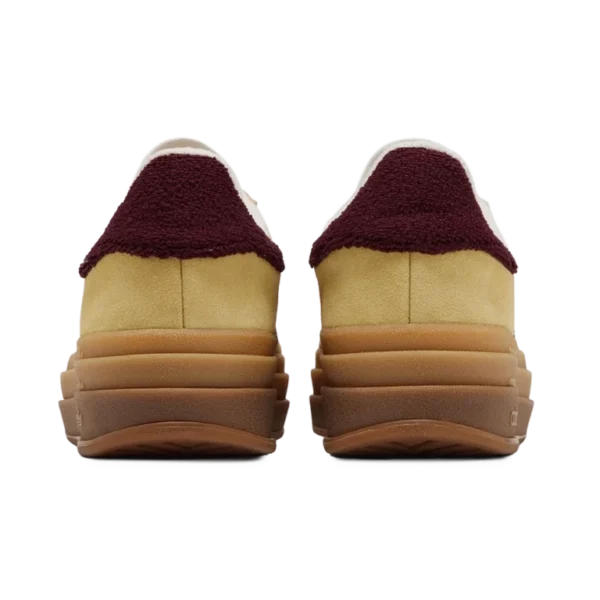 ⁦Adidas Gazelle Bold Platform Yellow Burgundy⁩ – תמונה ⁦3⁩