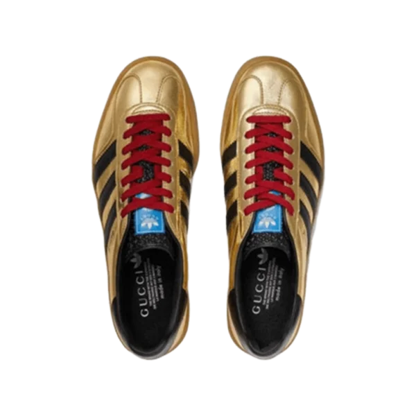 ⁦Adidas Gazelle x Gucci Metallic Gold⁩ – תמונה ⁦4⁩