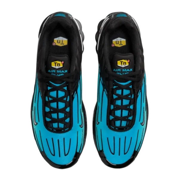 ⁦Nike Air Max Plus 3 Black Laser Blue White⁩ – תמונה ⁦4⁩