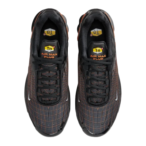 ⁦Nike Air Max Plus 3 “Spirograph” Black Safety Orange Iron Grey⁩ – תמונה ⁦4⁩