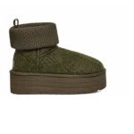 UGG Classic Mini Platform Felted Boots Forest Night